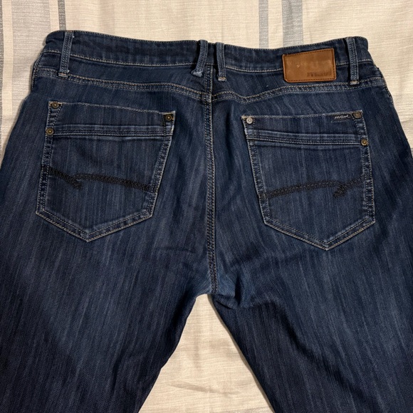 Mavi Zach Straight Cut Men's Jeans Classic Dark Wash Denim 38/34 - Picture 7 of 8